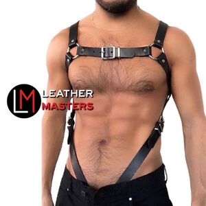 Leathermasters Clip Chest Harness 36-43" chest adjustable New with tags